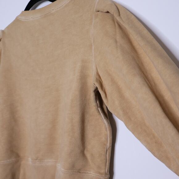 VERONICA BEARD Analeigh Sweatshirt Sand Long Puff Sleeve Pullover Women's XS - Picture 10 of 16